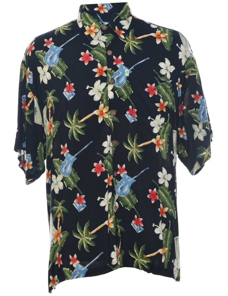 Floral Hawaiian Shirt - L