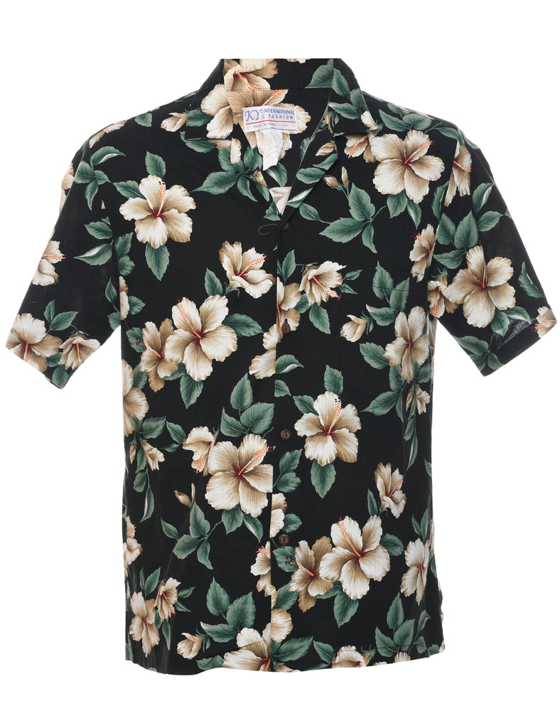 Floral Hawaiian Shirt - M