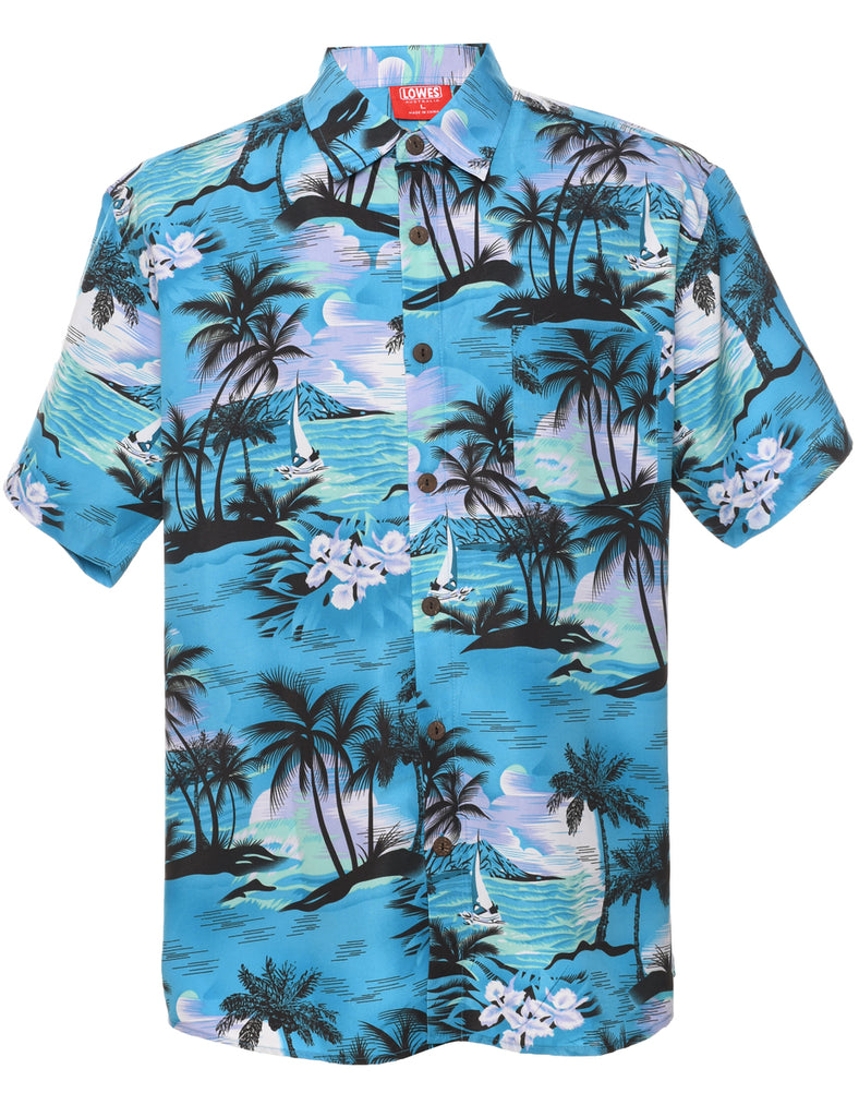 Floral Hawaiian Shirt - L