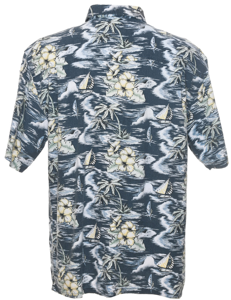 Floral Hawaiian Shirt - L