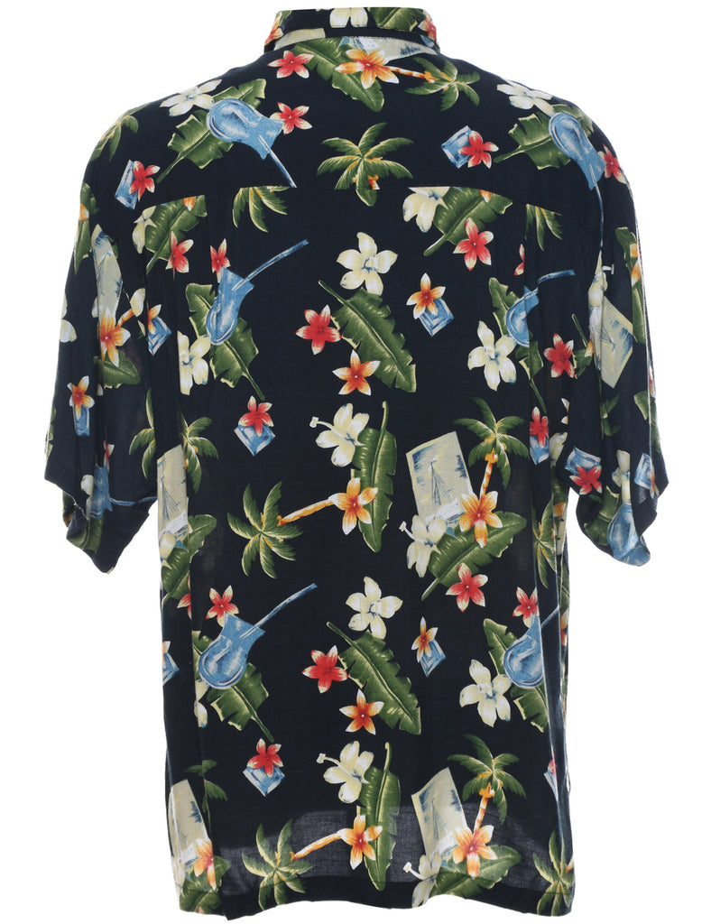 Floral Hawaiian Shirt - L