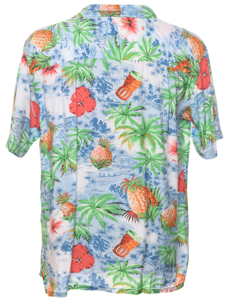 Fruit Print  Hawaiian Shirt - M