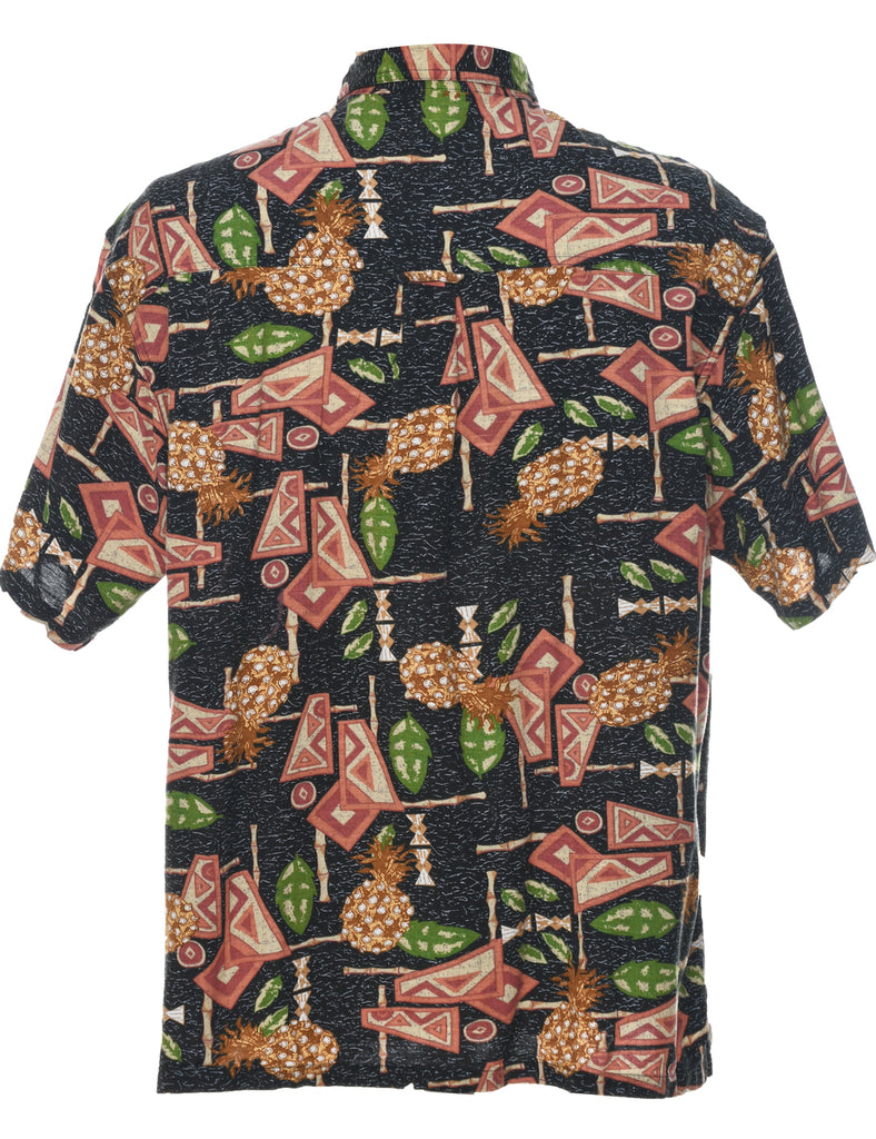 Fruit Print Hawaiian Shirt - L