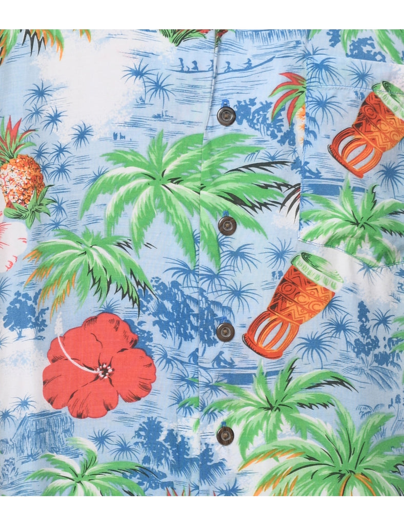 Fruit Print  Hawaiian Shirt - M