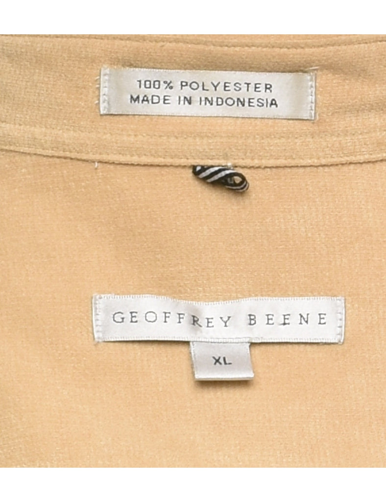 Geoffrey Beene Beige Classic Shirt - XL