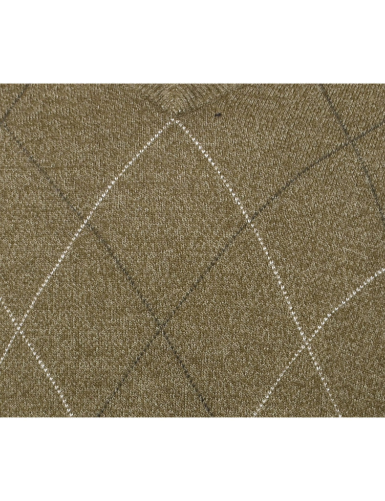 Geoffrey Beene Harlequin Pattern Jumper - L