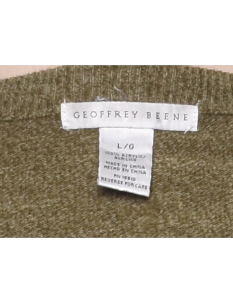 Geoffrey Beene Harlequin Pattern Jumper - L