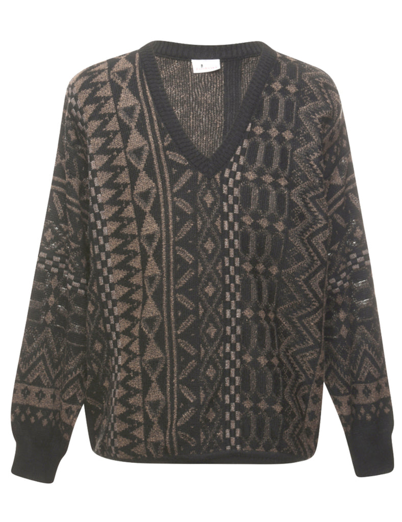 Geometric Pattern Jumper - XL