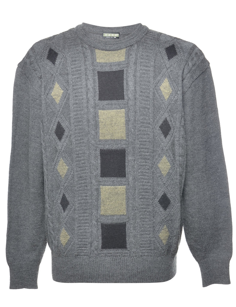 Geometric Pattern Jumper - L