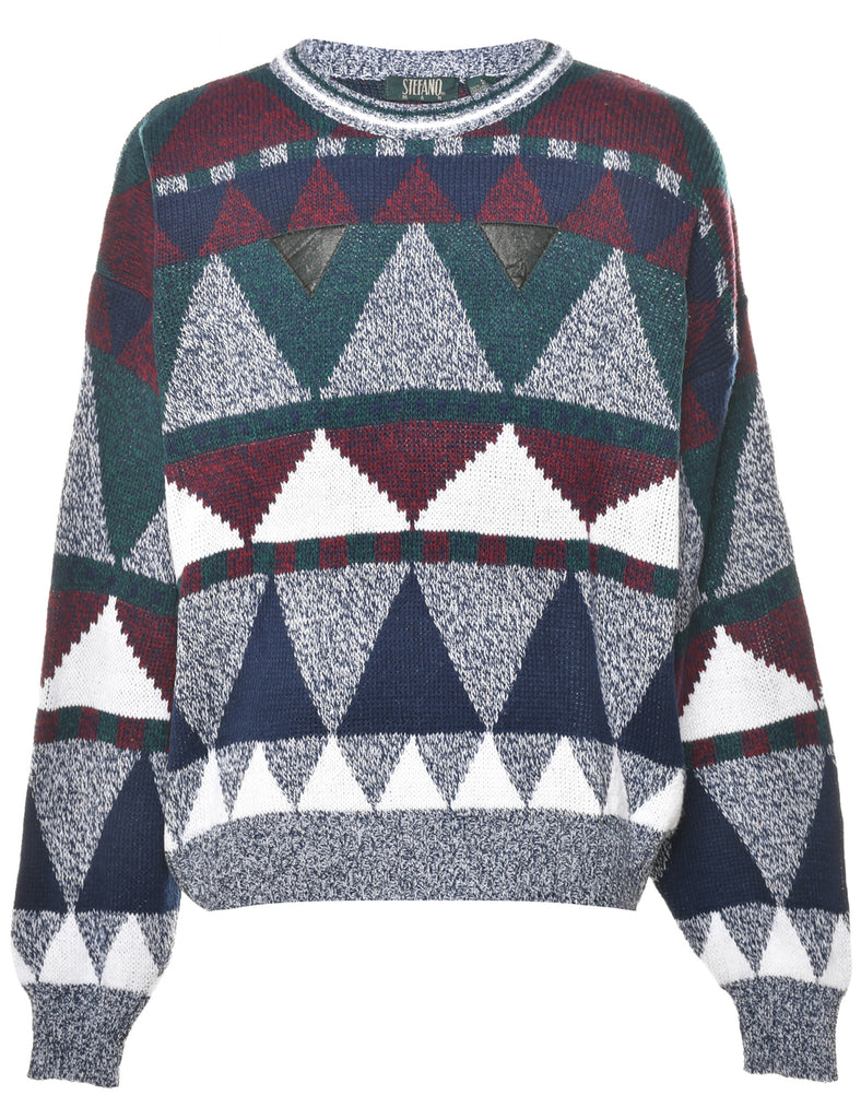 Geometric Pattern Jumper - M