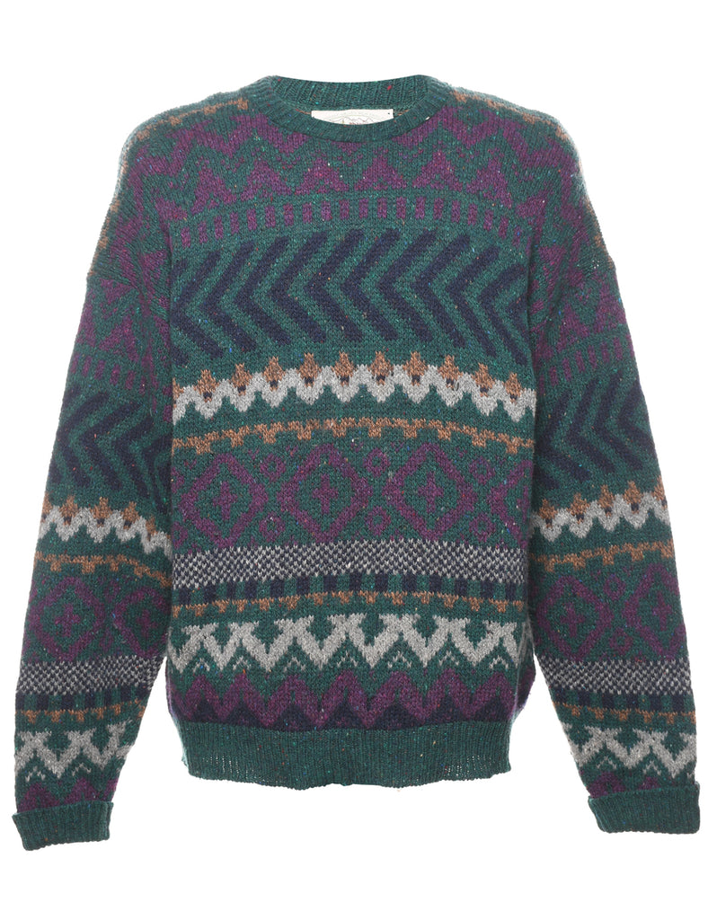 Geometric Pattern Jumper - XL