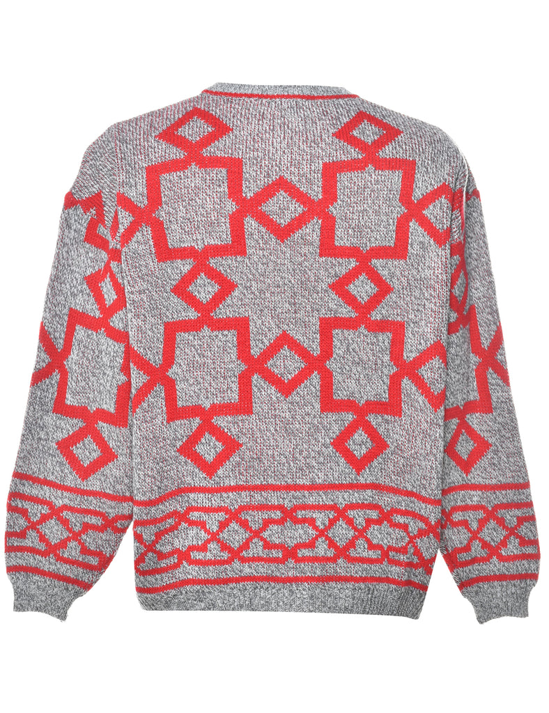 Geometric Pattern Jumper - M