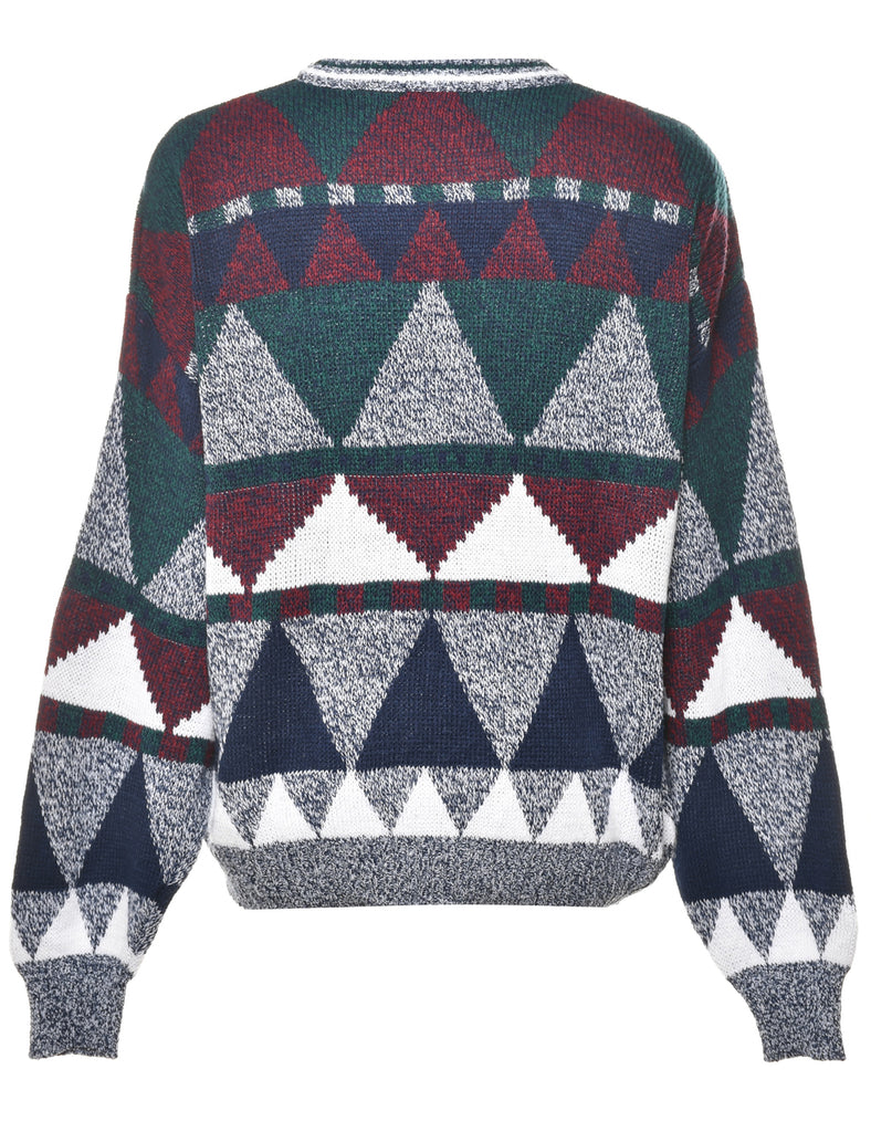 Geometric Pattern Jumper - M