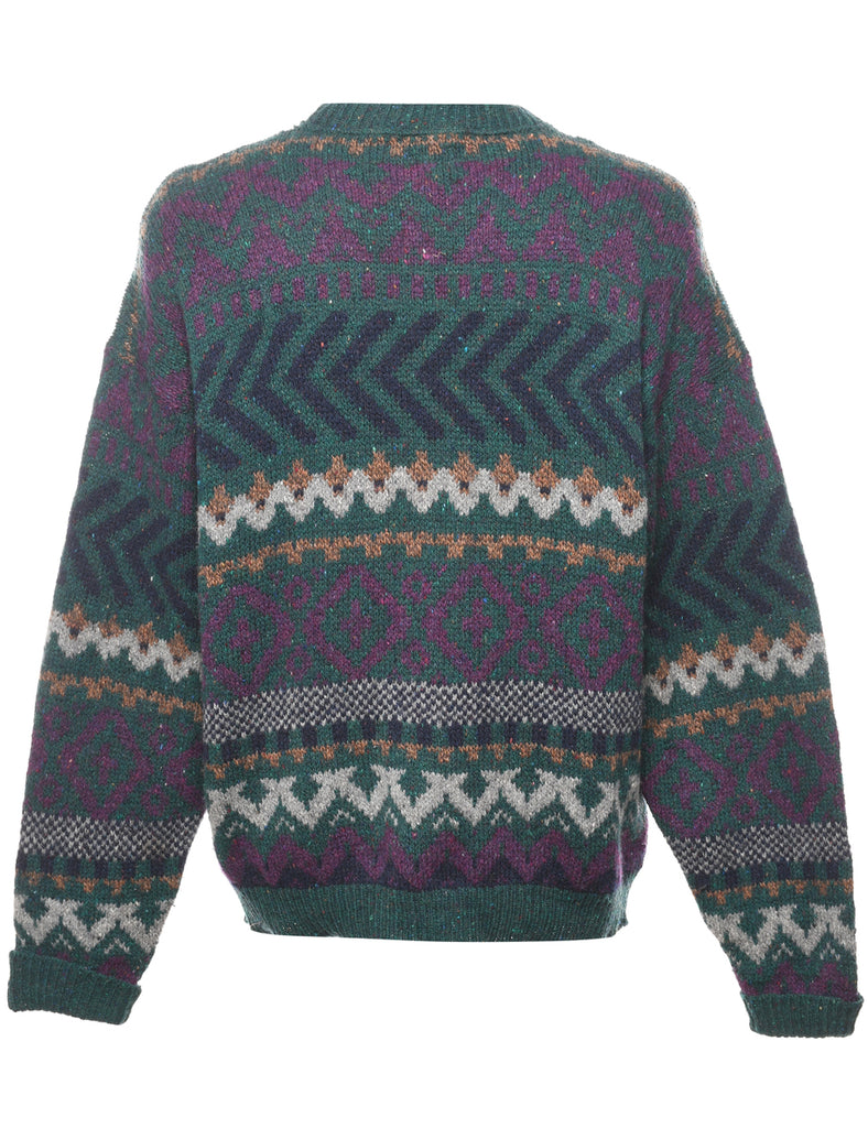 Geometric Pattern Jumper - XL