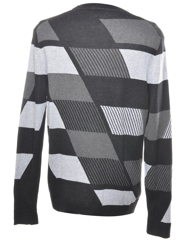 Geometric Pattern Jumper - L