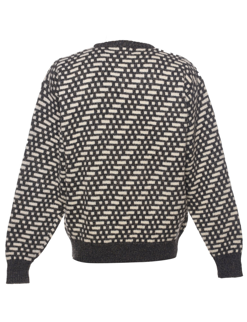 Geometric Pattern Jumper - L