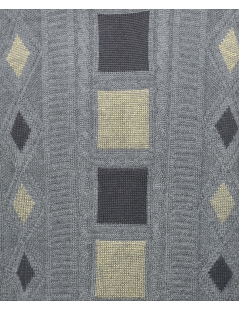 Geometric Pattern Jumper - L