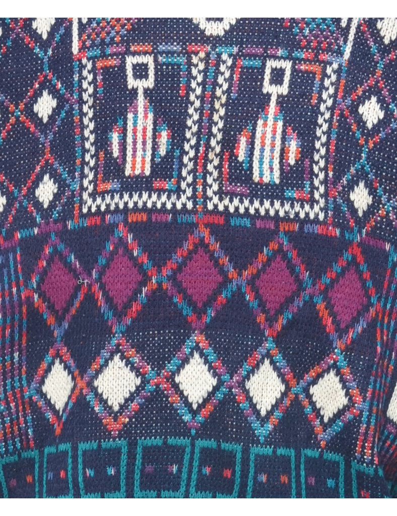 Geometric Pattern Jumper - L
