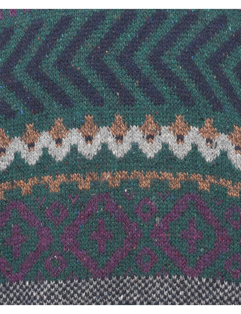 Geometric Pattern Jumper - XL