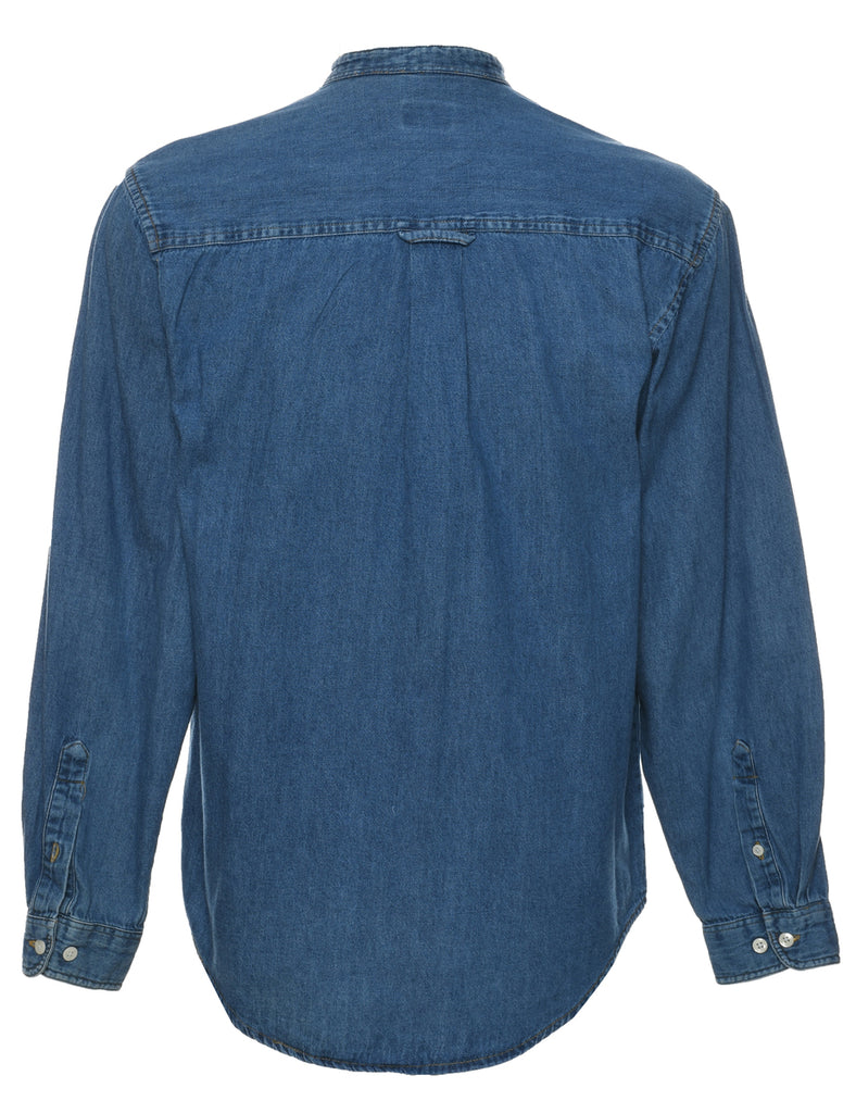 Grandad Collar Denim Shirt - S