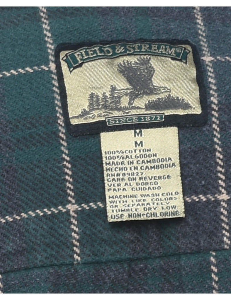 Green & Grey Classic Checked Shirt - M