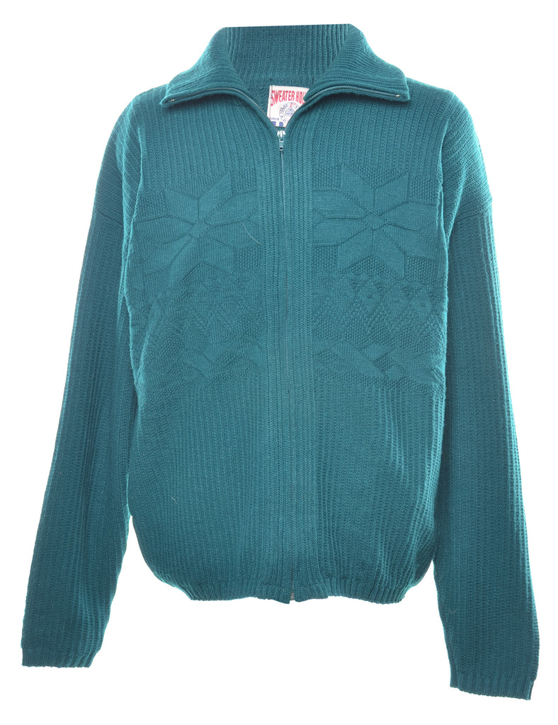 Green Nordic Cardigan - XL