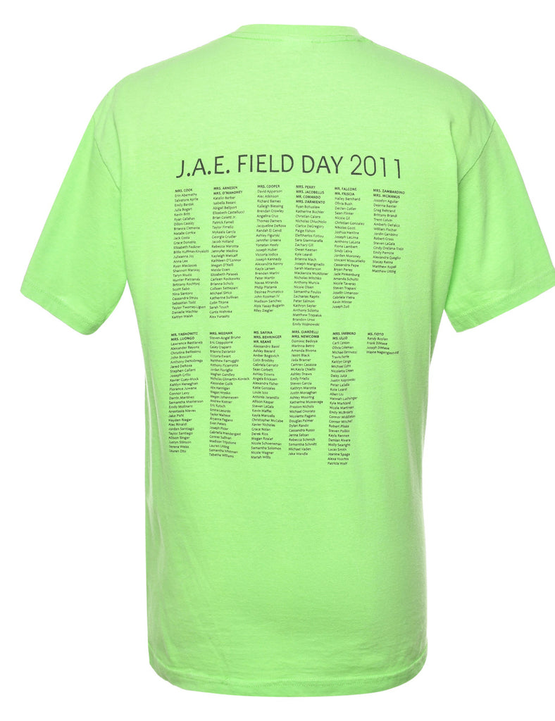 Green Printed T-shirt - M