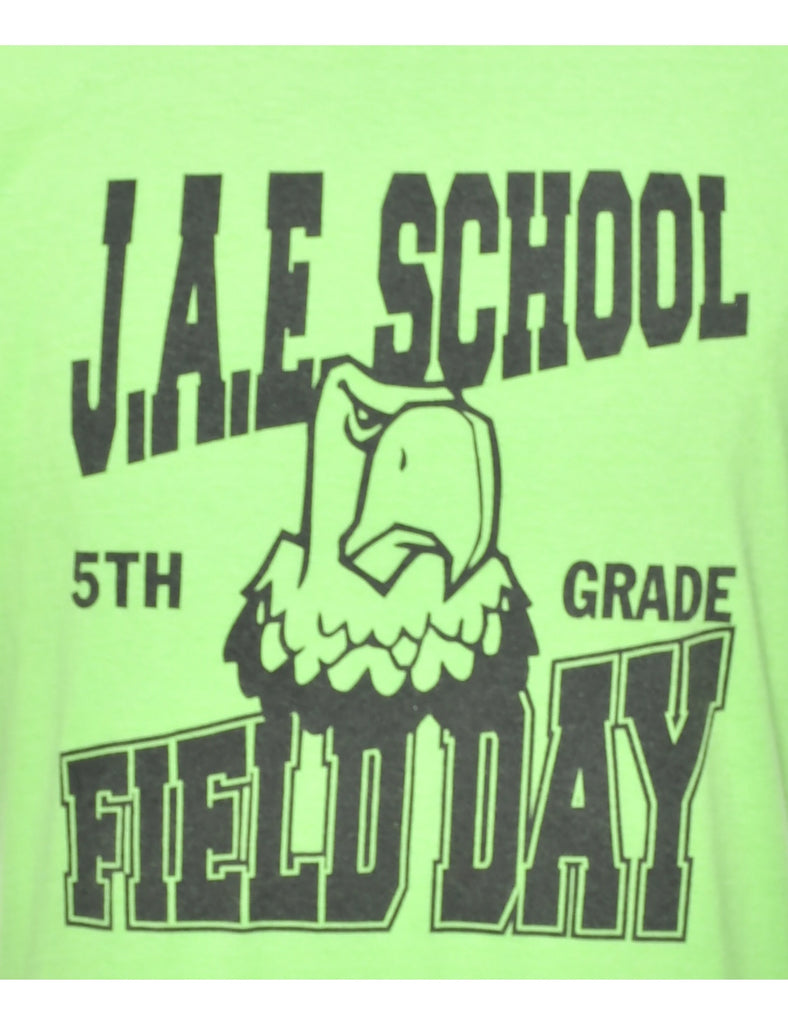 Green Printed T-shirt - M