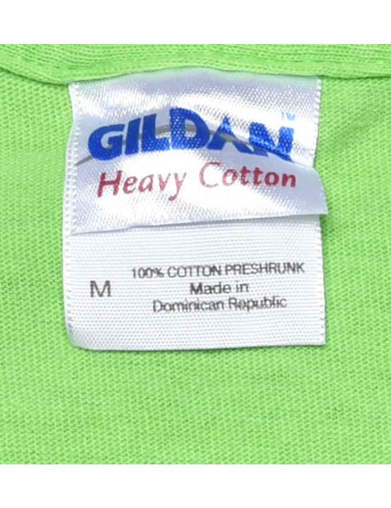 Green Printed T-shirt - M