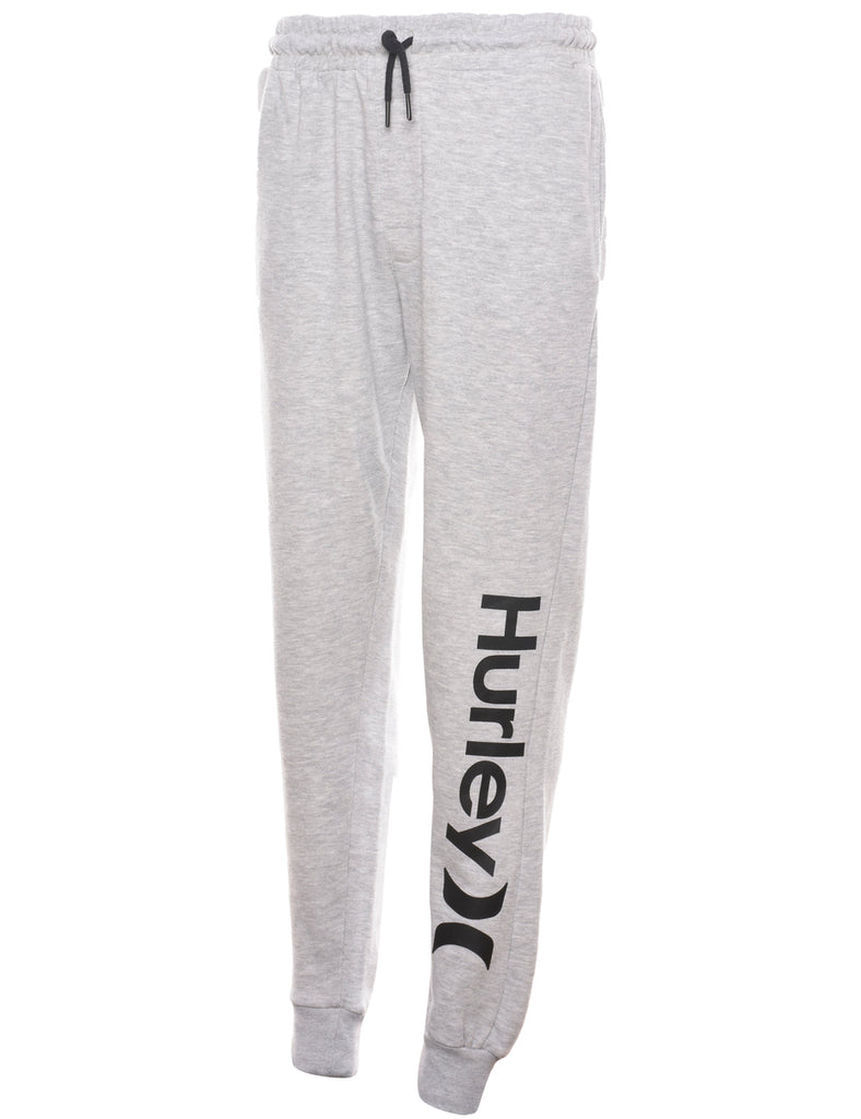 Grey & Black Hurley Y2K Jogging Bottoms - W30 L29