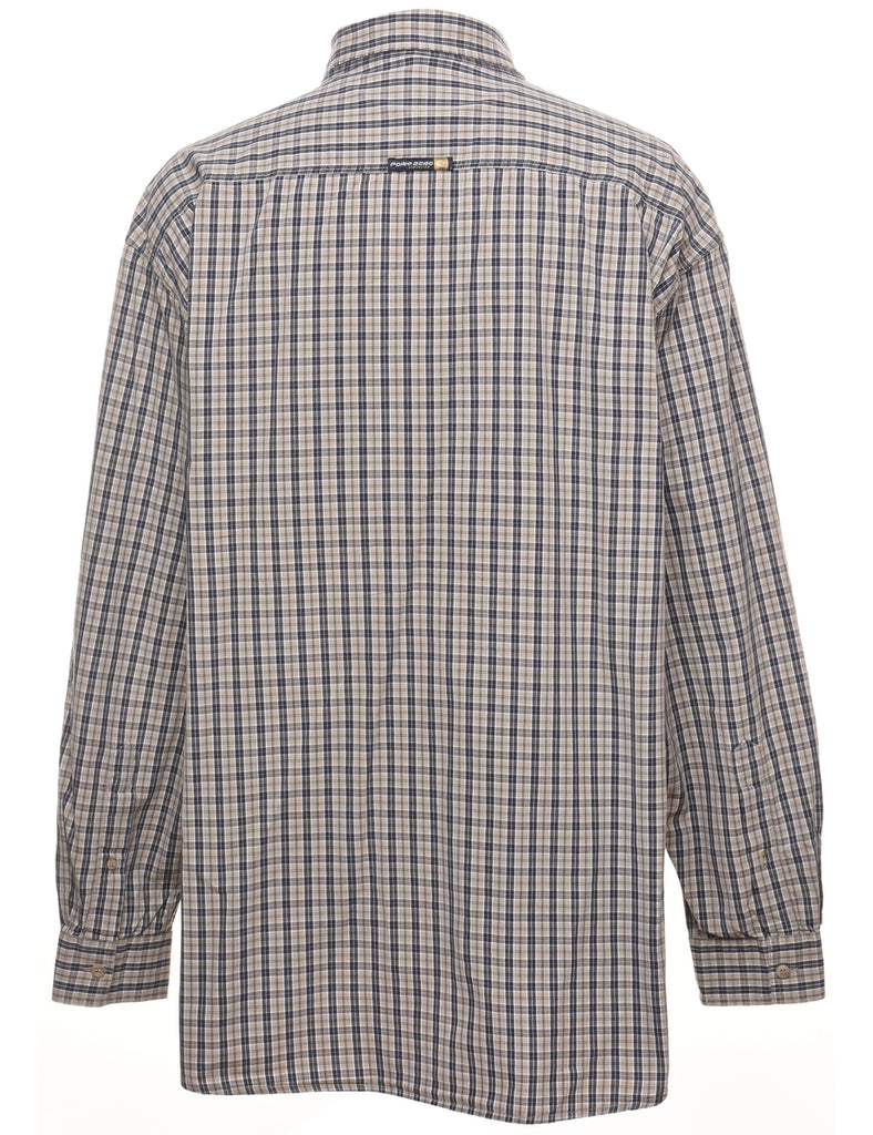 Grey Checked Shirt - XL