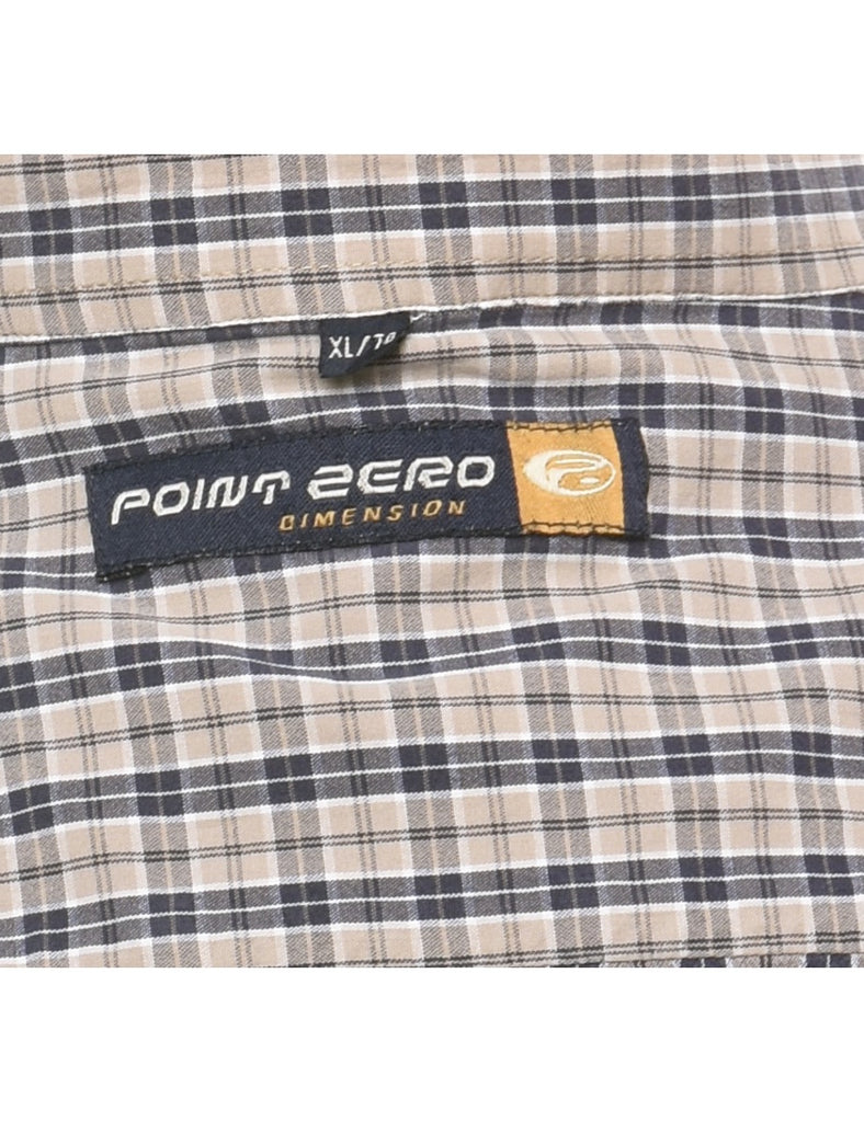 Grey Checked Shirt - XL