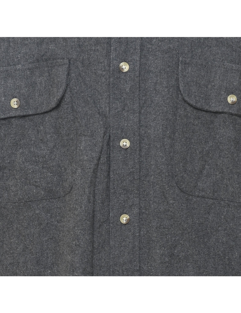 Grey Classic Flannel Shirt - L