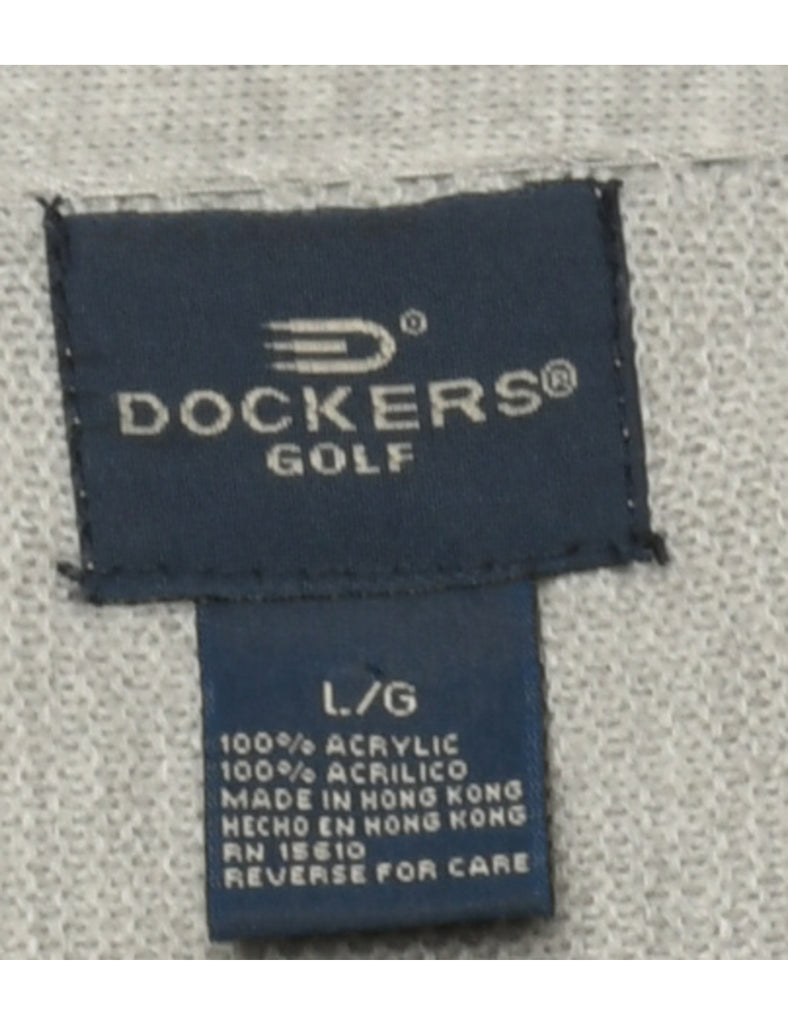 Grey Dockers Cardigan - L