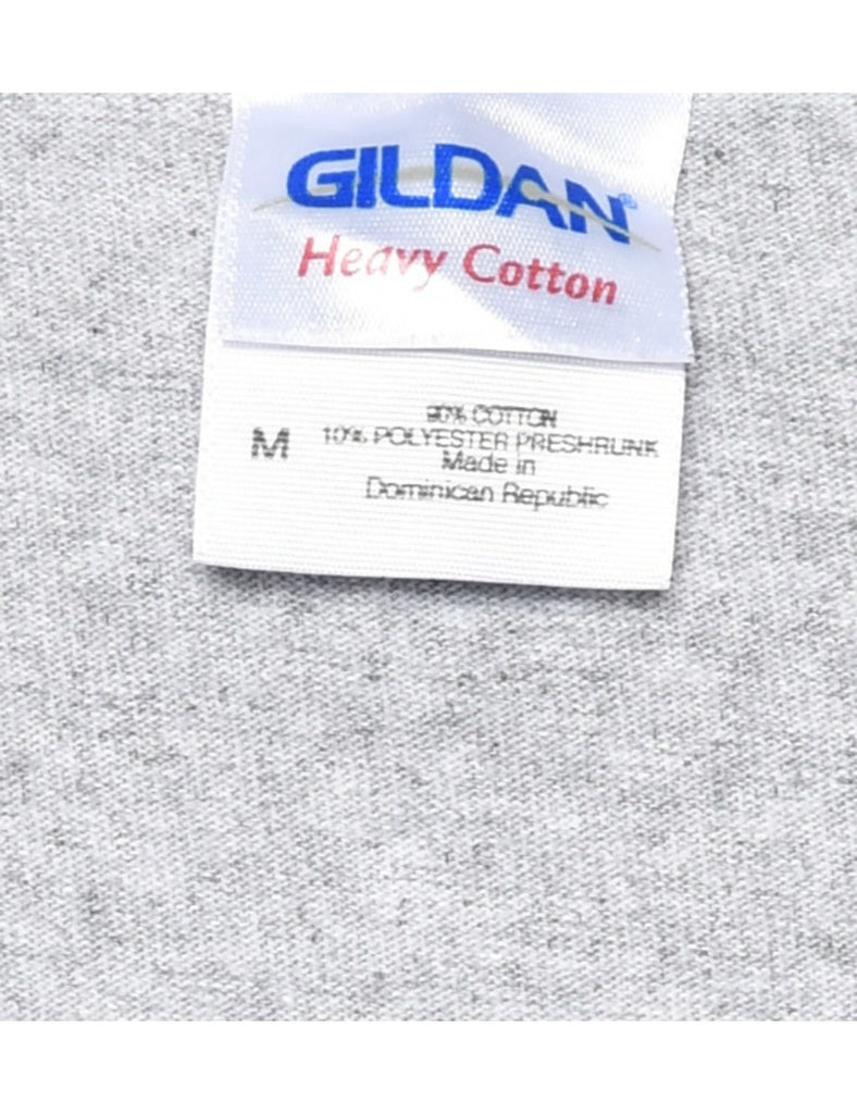 Grey Printed T-shirt - M