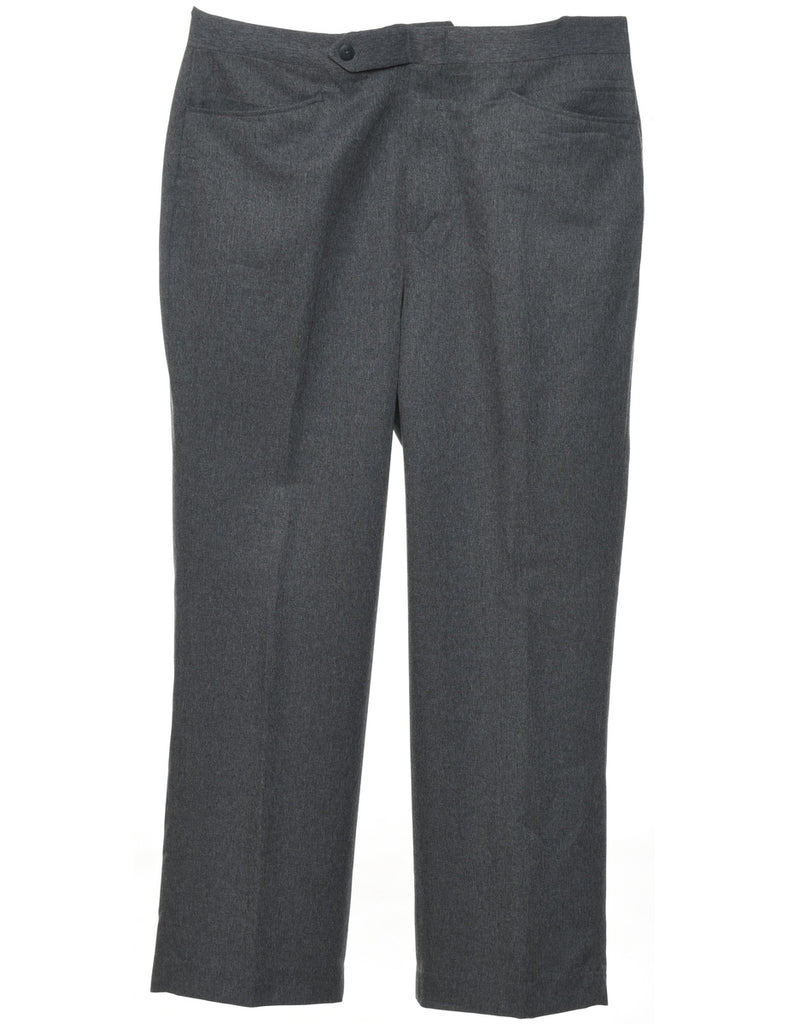 Grey Straight-Fit Trousers - W38 L29