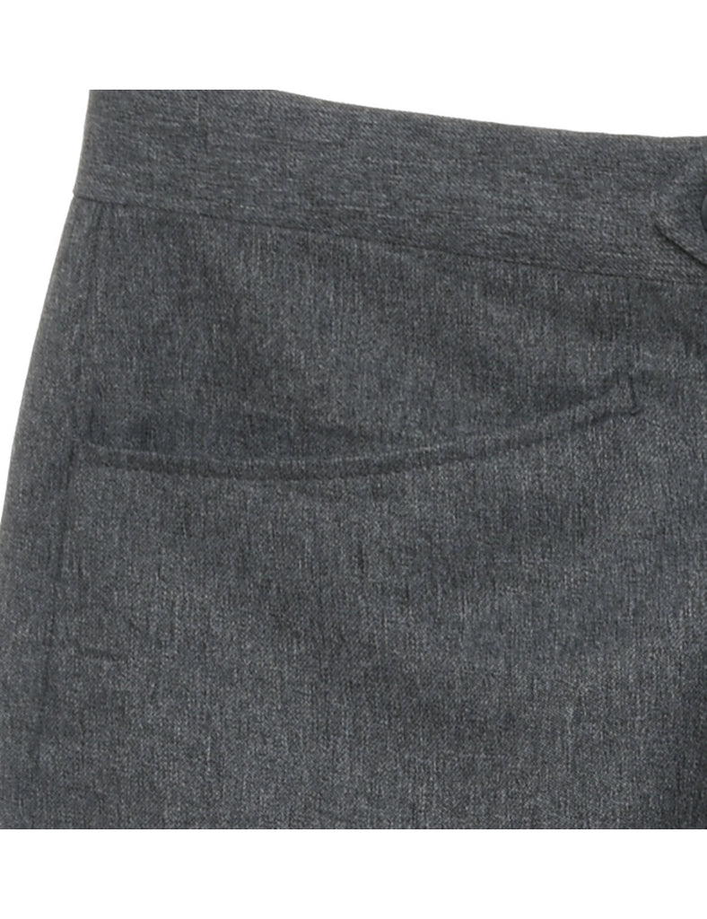 Grey Straight-Fit Trousers - W38 L29