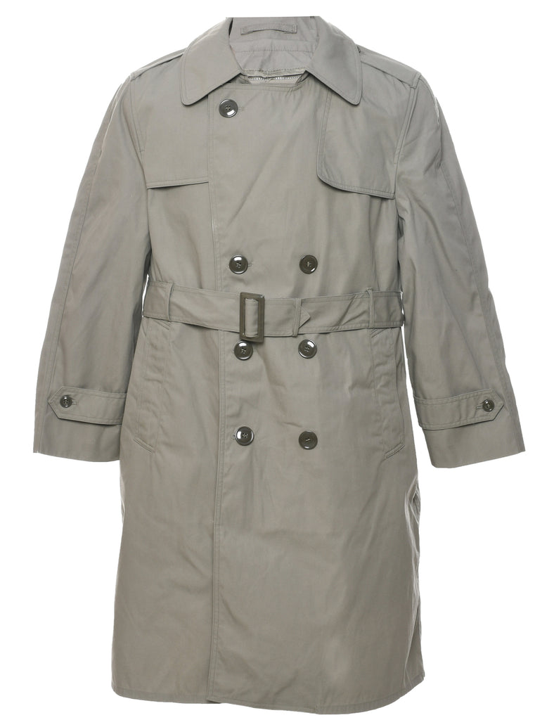 Grey Trench Coat - L