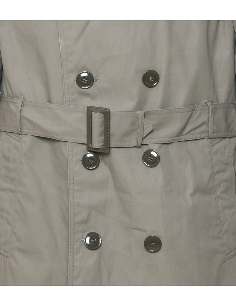 Grey Trench Coat - L