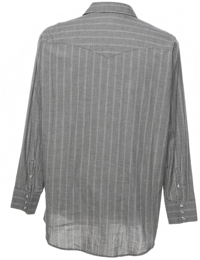 Grey Western Shirt - L