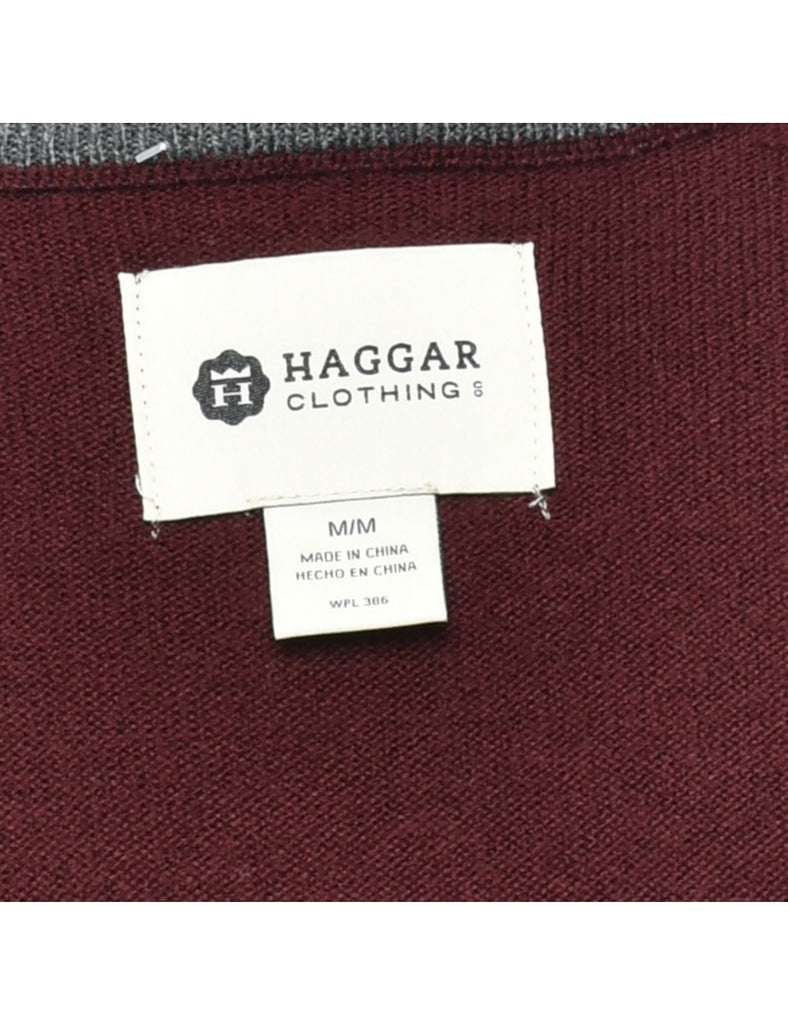 Haggar Argyle Knit Jumper - M