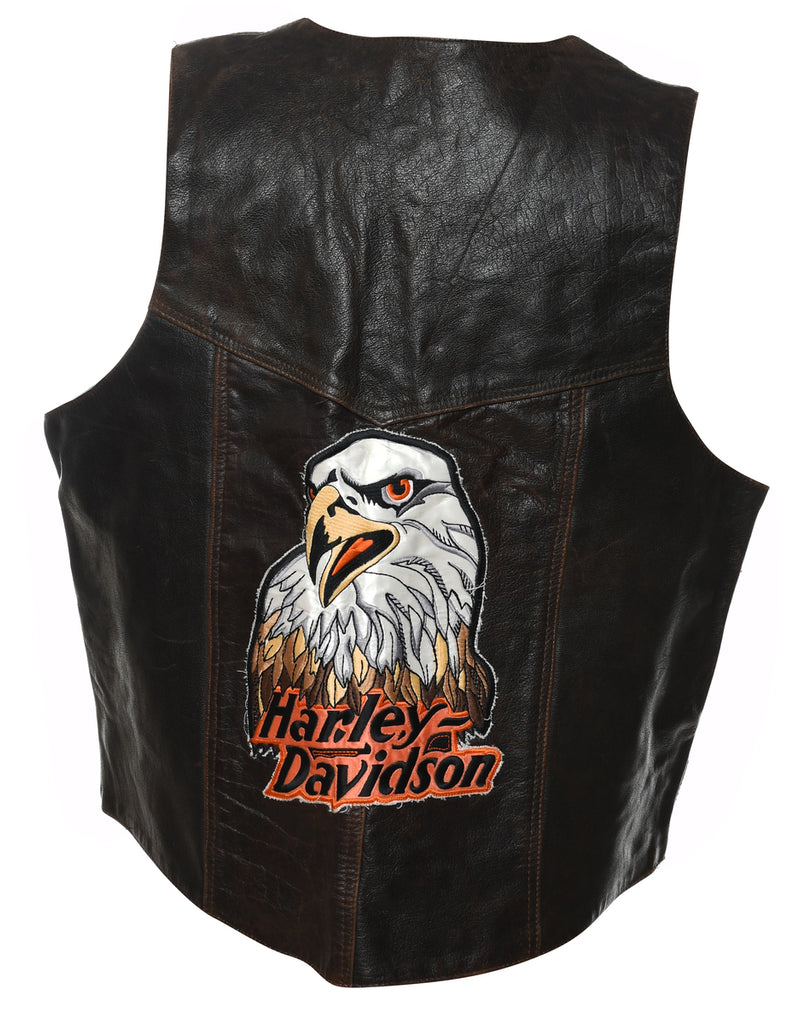 Harley Davidson Embroidered Waistcoat - XL