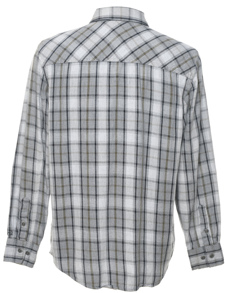 Harley Davidson Grey Flannel Checked Shirt - M