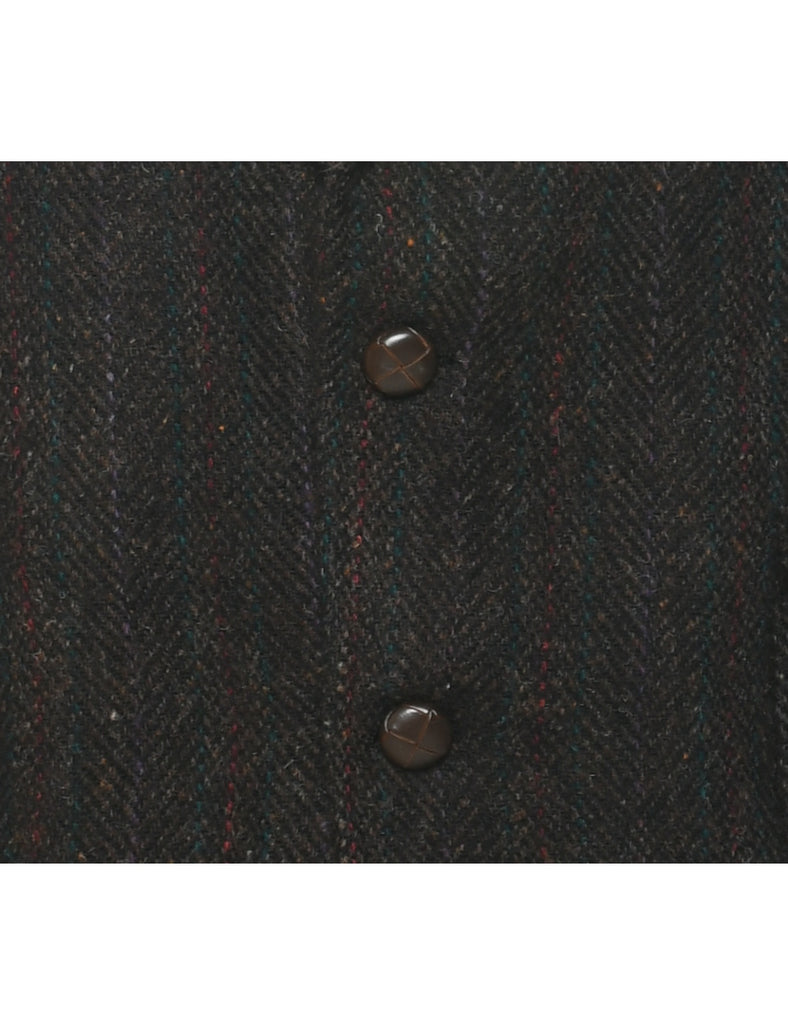 Herringbone Tweed Blazer - M