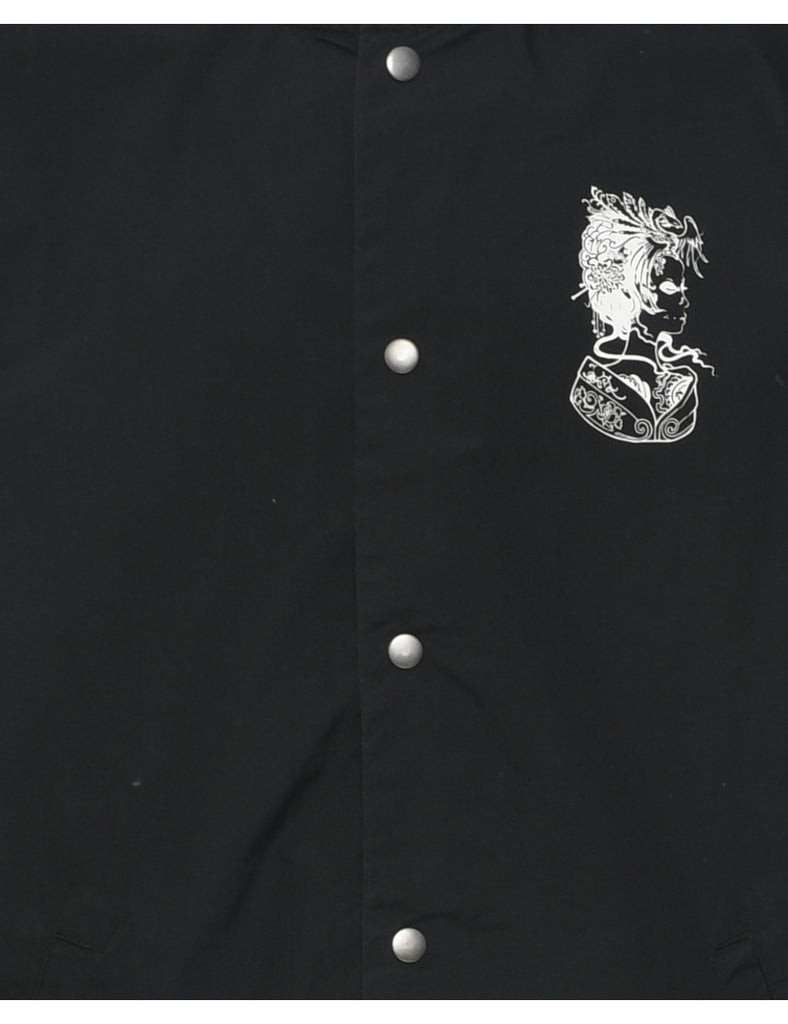 Hooded Black Jacket - L