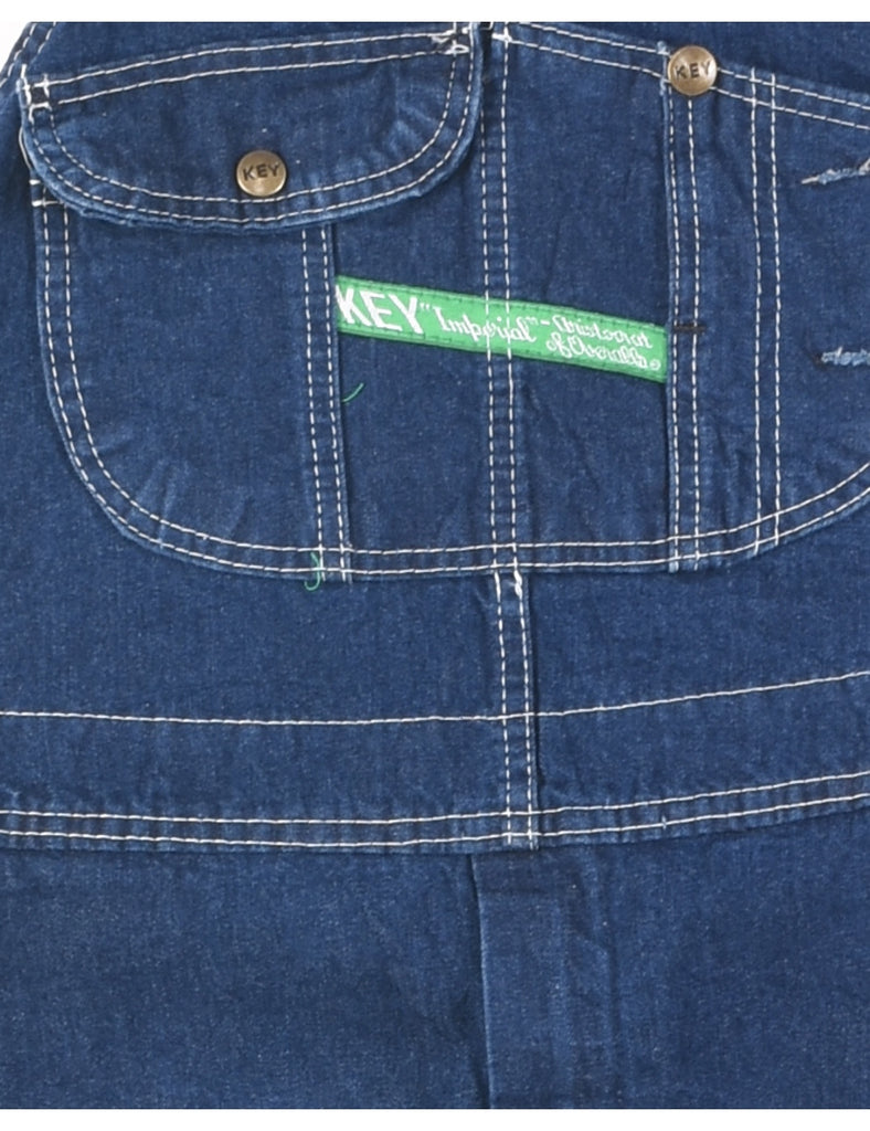 Indigo Denim Salopettes - XL