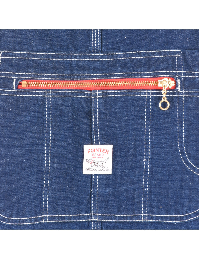 Indigo Denim Salopettes - L