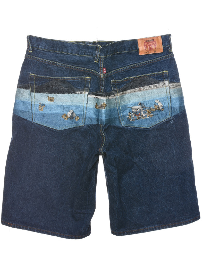 Indigo Denim Shorts - W40 L15