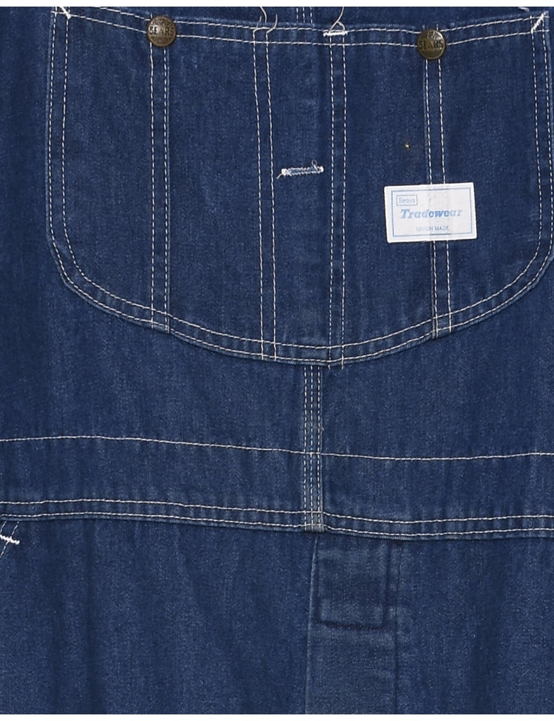 Indigo Dungaree Salopettes - XL