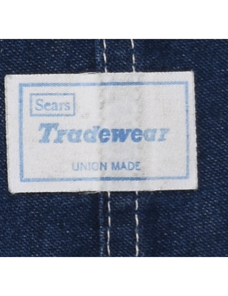 Indigo Dungaree Salopettes - XL